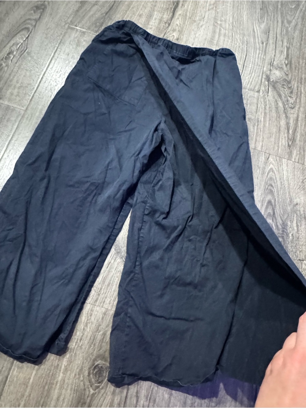 Sou Sou Kyoto Japanese casual ballon pants Black Elastic-Waist small wrap - Picture 2 of 8